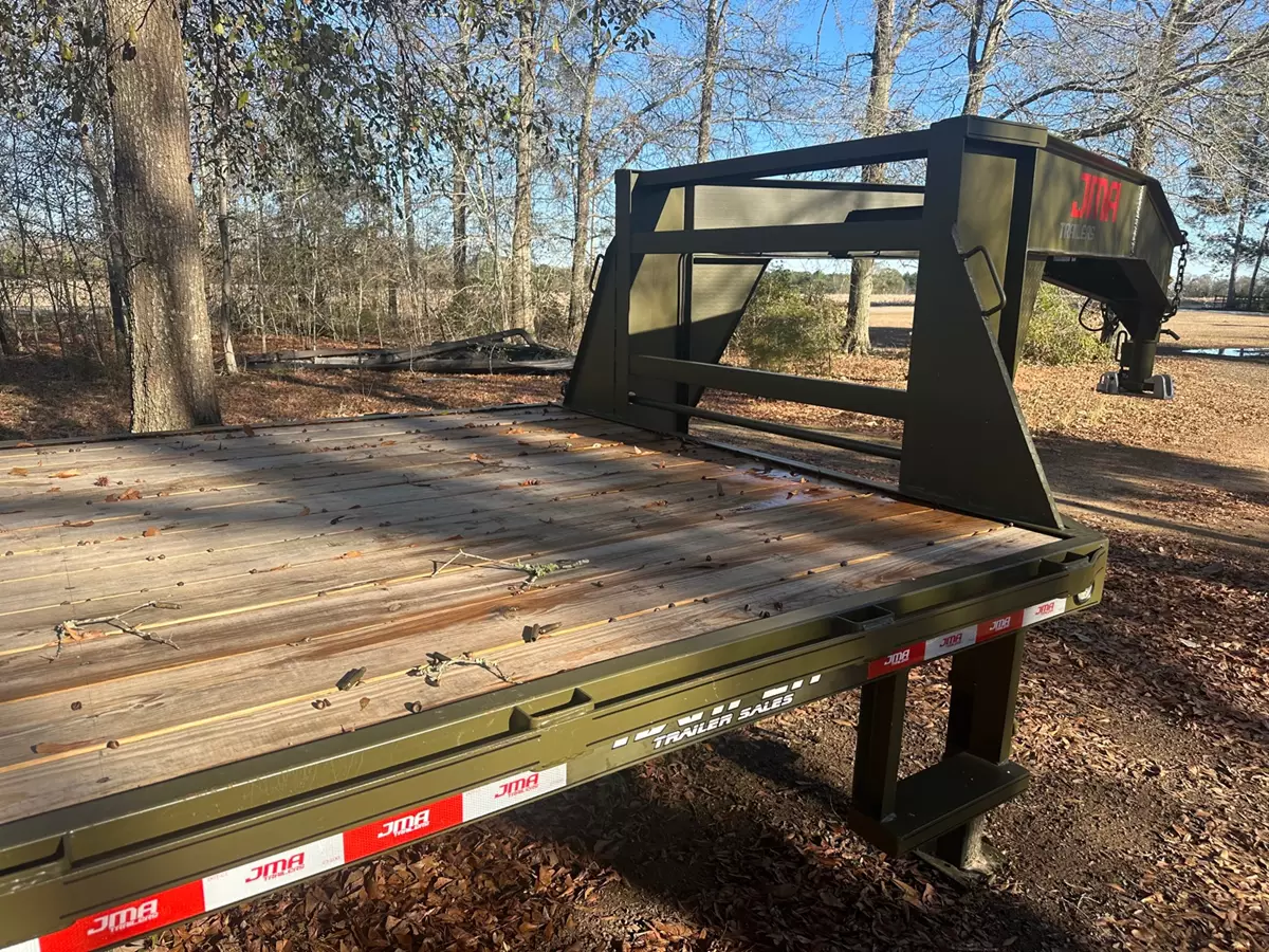 JMA Gooseneck Flatbed Trailer – Heavy Duty Equipment Hauler