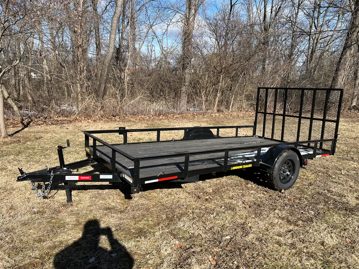 14ft drop gate utility trailer
