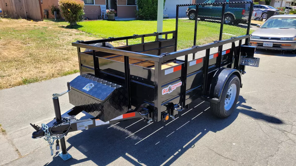 5'x8' Landscape Utility Trailer Single Axle with Ramp