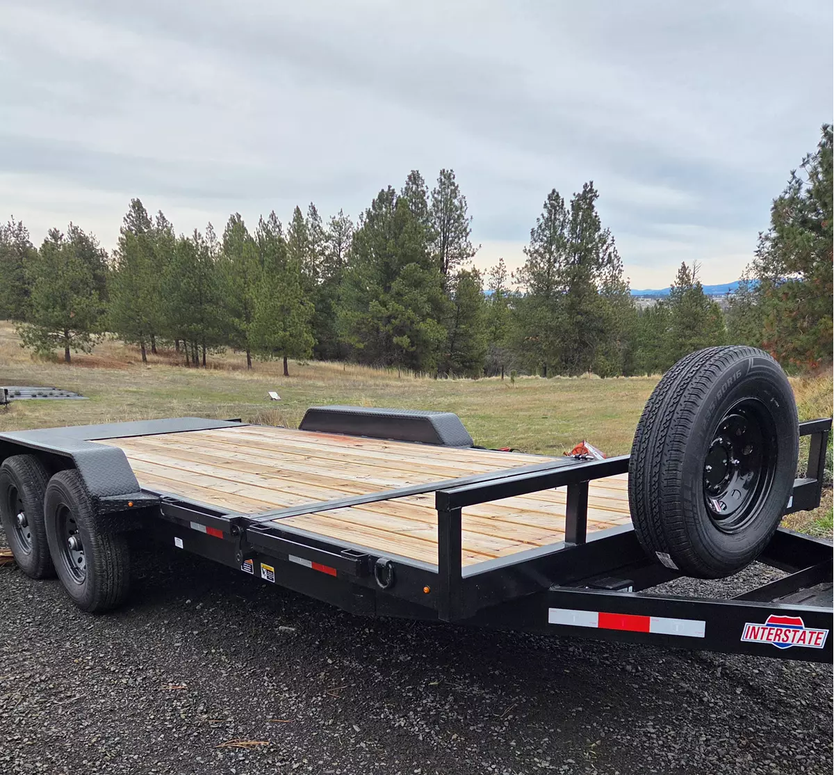 7' x 20' Hydraulic Tilt Flatbed Trailer