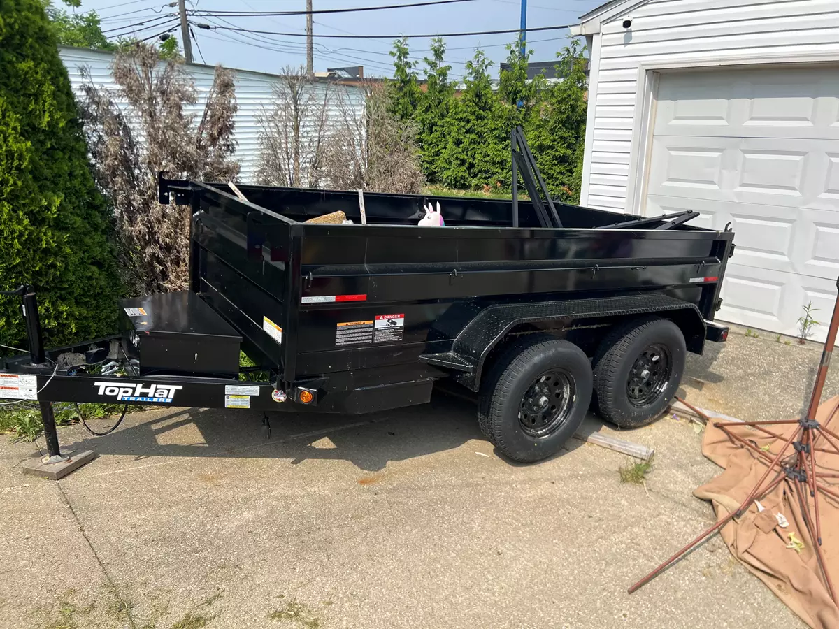 TOP HAT 6' x 10' Hydraulic Dump Trailer