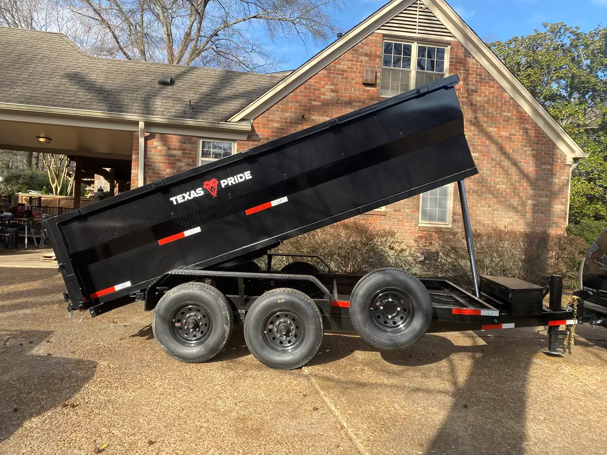 7' x 14' x 3' Bumper Pull Dump Trailer