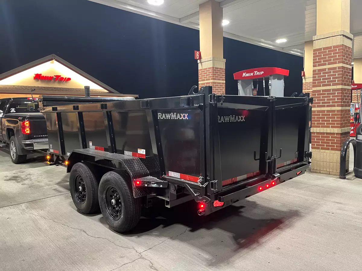 7ft x 14ft Raw Maxx Dump Trailer