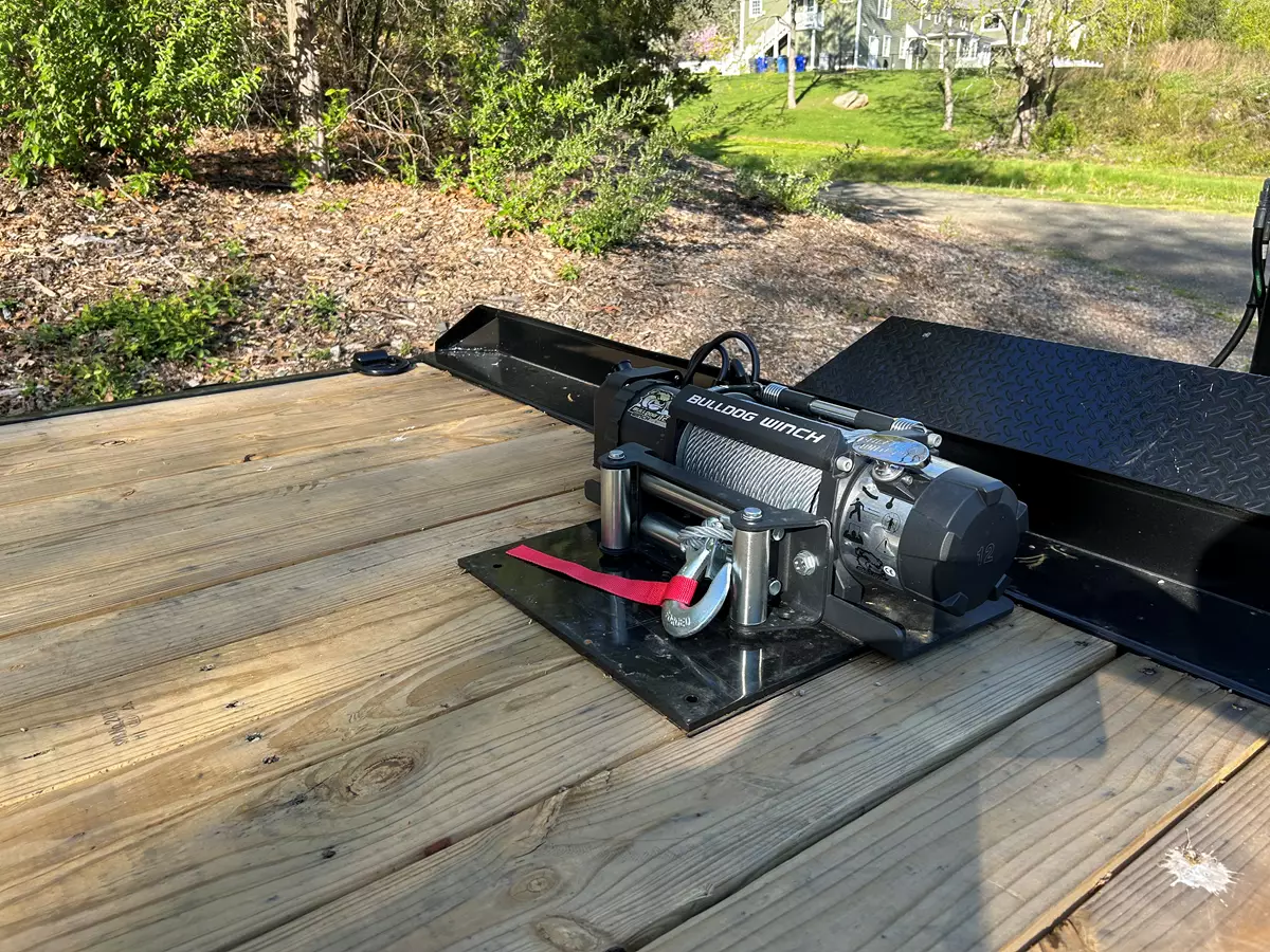 24' x 8' Power Tilt Deck Over Trailer