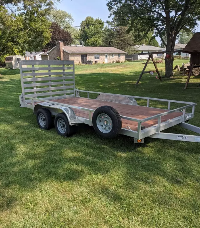 14ft Aluminum Utility Trailer Tandem Axle