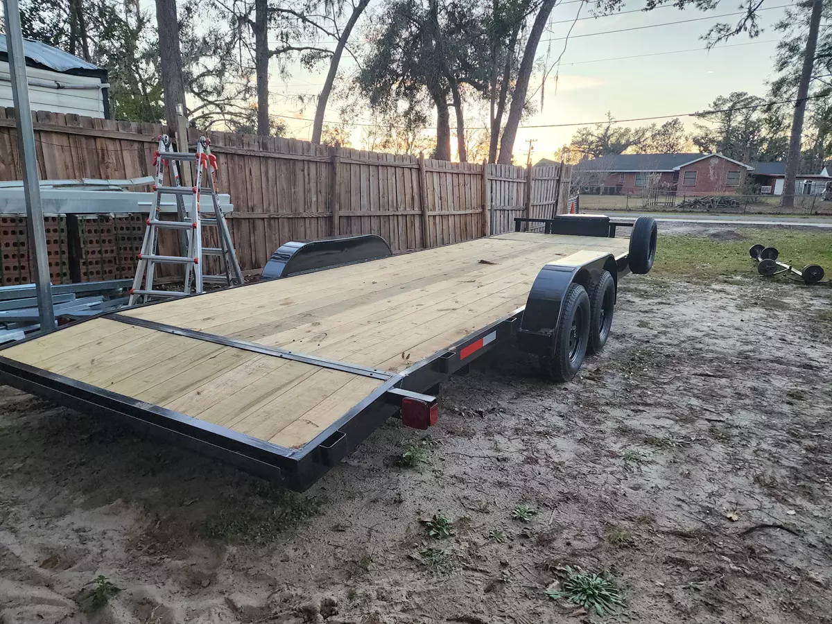 24 foot car/equipment trailer with winch
