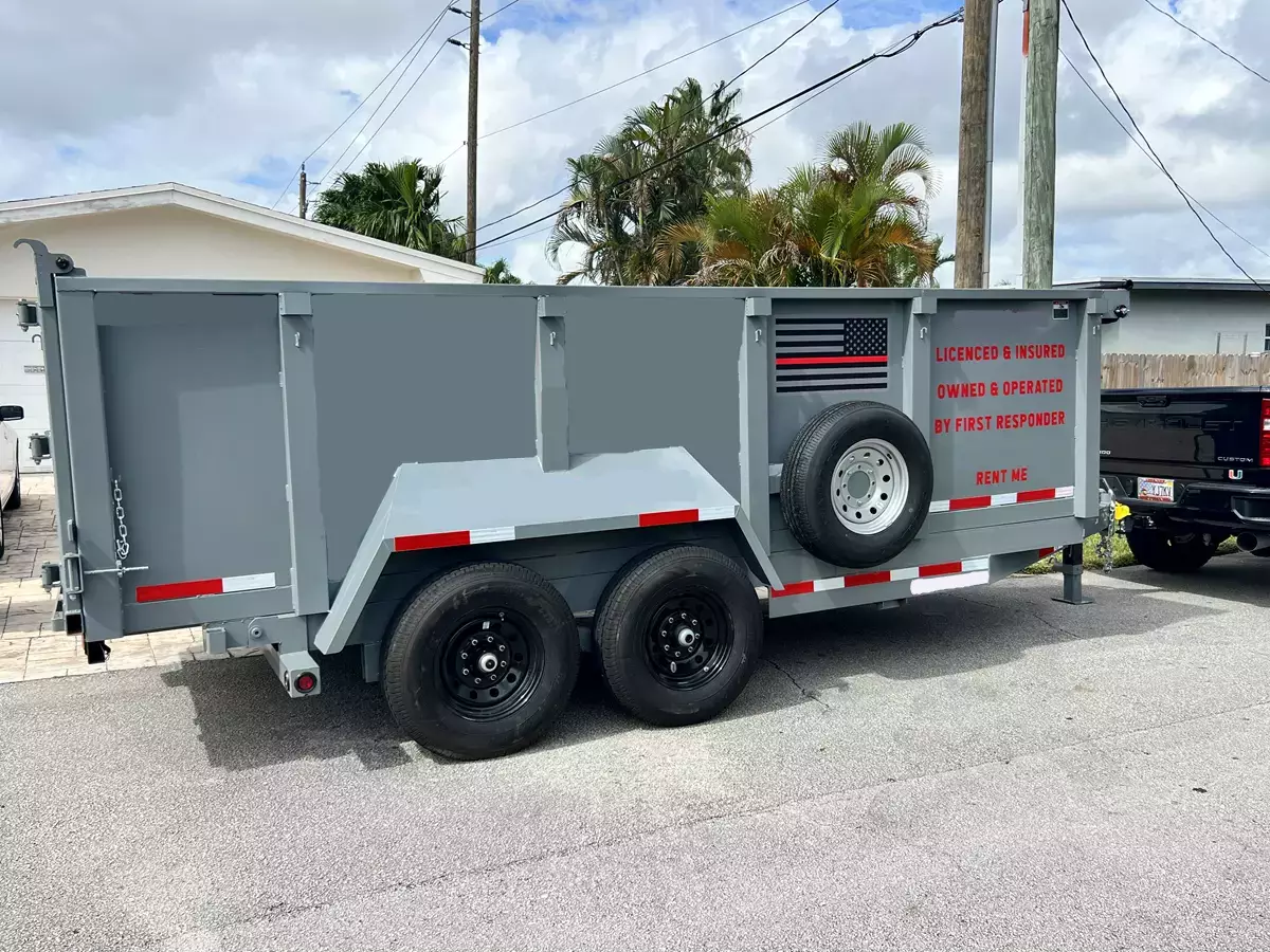 16’ x 7 ‘ x 4 ‘  Dump Trailer Rental