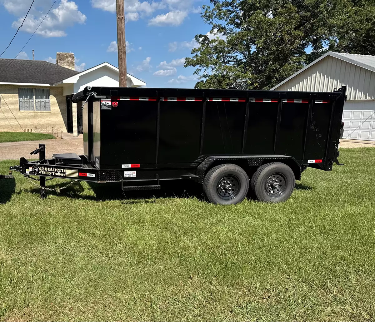 7' x 14' Dump Trailer with 4-foot walls 