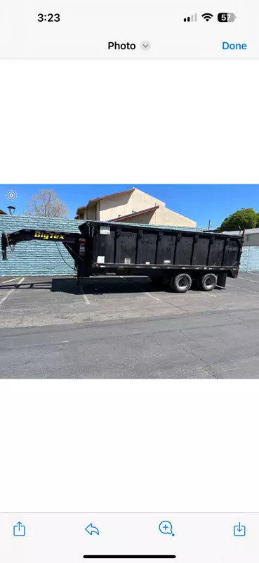 25yd Gooseneck Dump and Heavy Equipment Trailer 