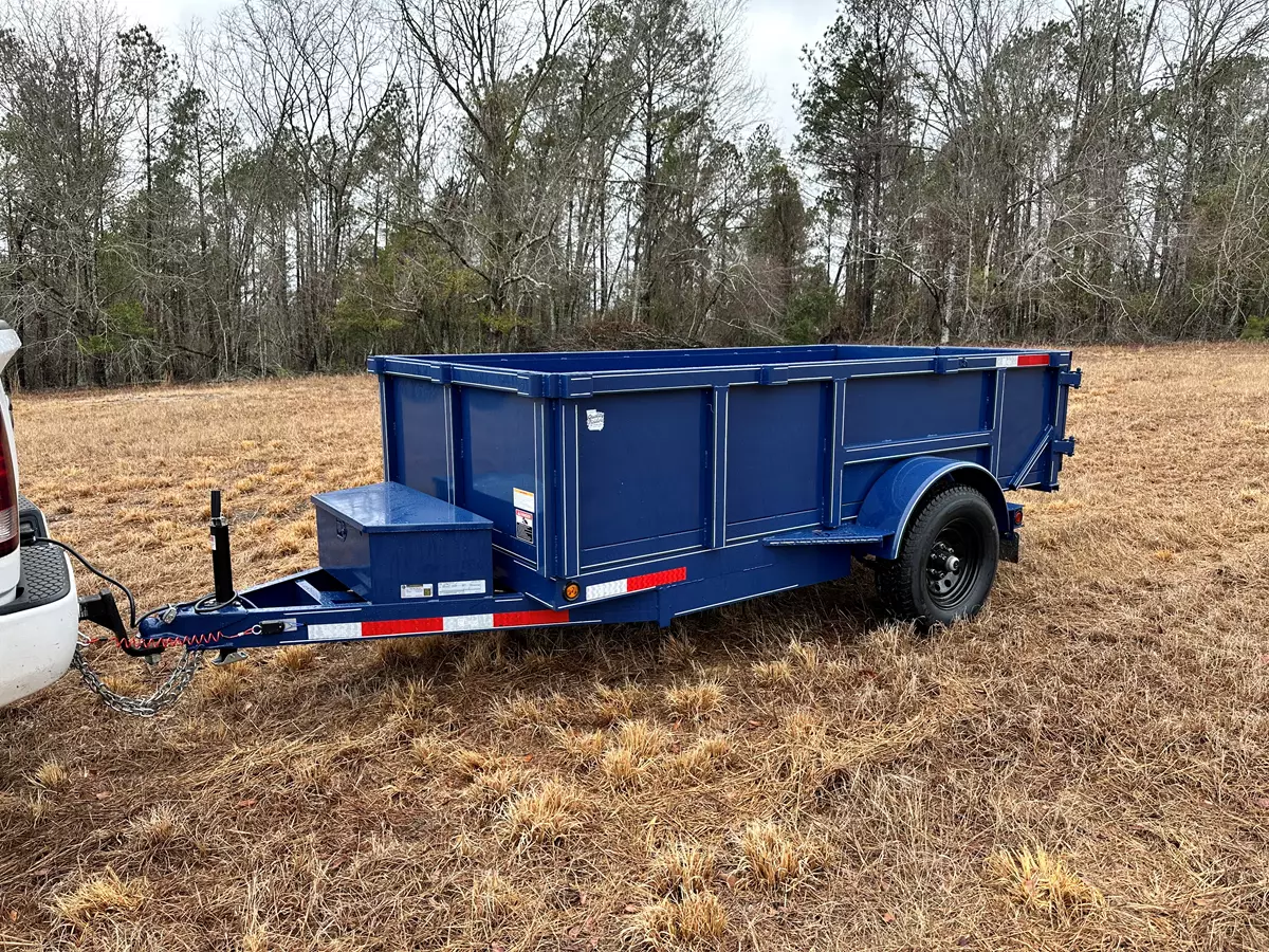 Blue Dump Trailer