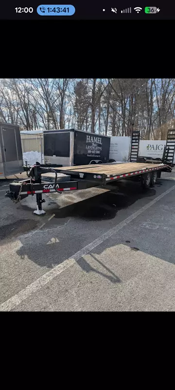 22' Deckover Flatbed Trailer