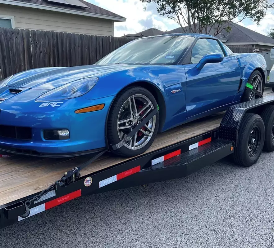 20ft Car Hauler with Winch, Toolbox, and Straps
