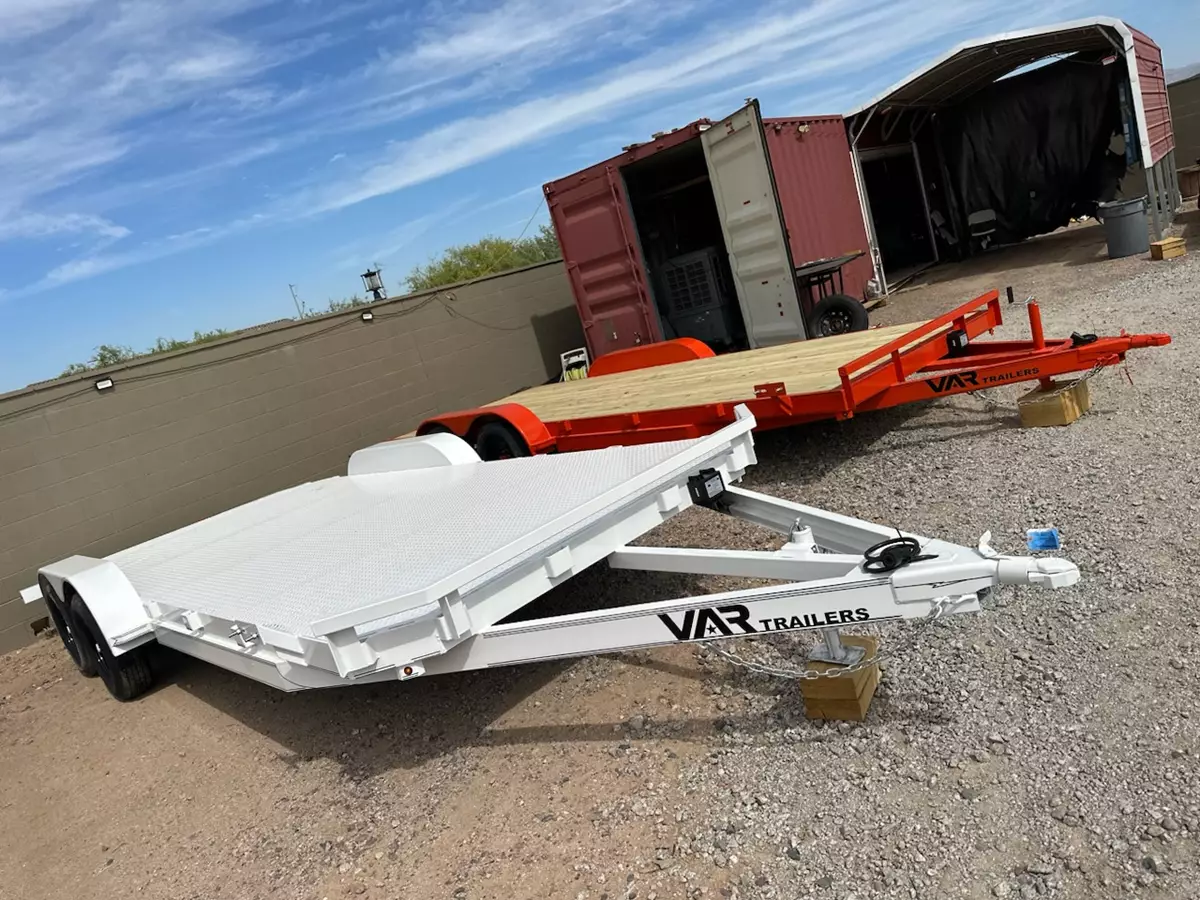 20' Flatbed Wood Deck Car Hauler