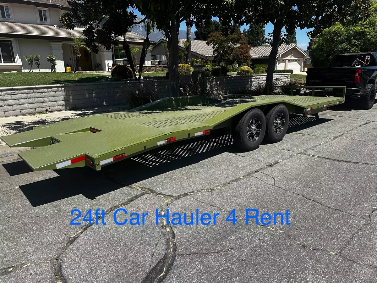 2025 24ft Hydraulic Tilt Car Hauler 7,000-pound axles Winch included