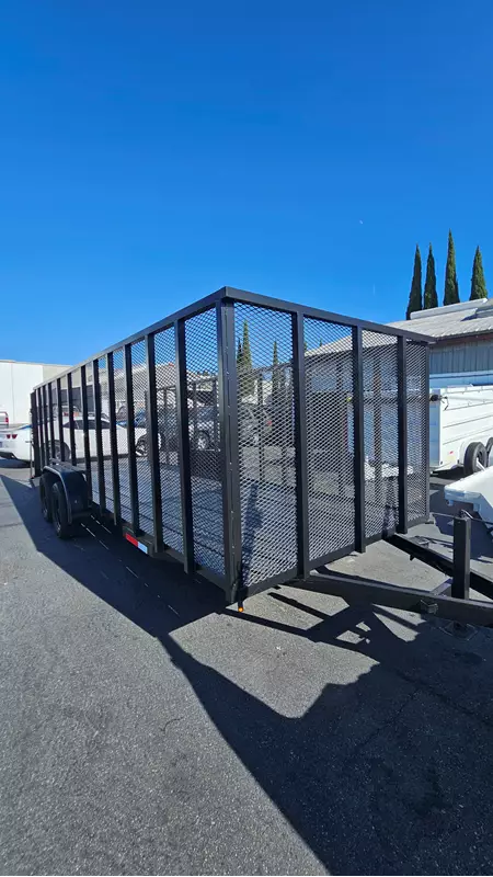 20' Utility Trailer TA Mesh Heavy Duty