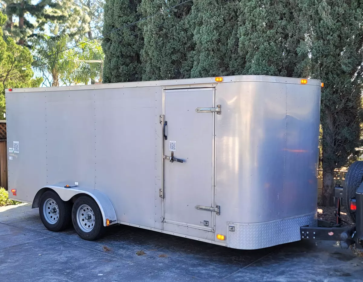 7 ft x 16 ft Enclosed Trailer