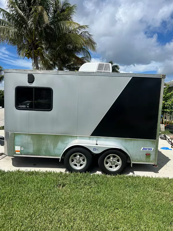 14-Foot Cargo Trailer, Motorcycle Trailer, with AC